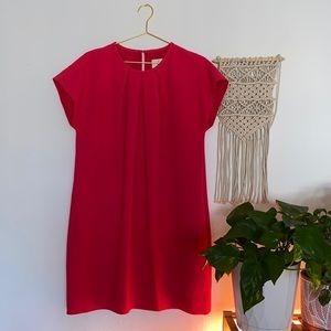 Kate Spade Crepe Cap Sleeve Coral Dress Sz.10